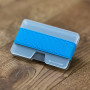 Portofel slim plexiglas, bleu